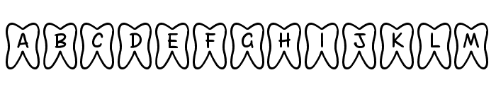 JLR Toofy Grin Font LOWERCASE