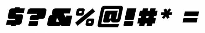 JLS OverKill Bloque SC Oblique Font OTHER CHARS