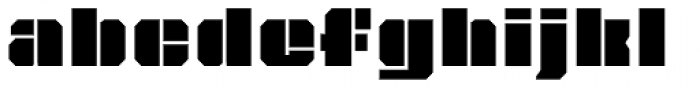 JLS OverKill Stencil Font LOWERCASE