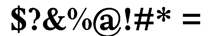 JLBelligerentTimes SemiBold Font OTHER CHARS