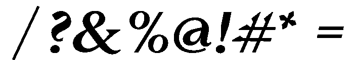 JLJoseleen 2018RegItalic Font OTHER CHARS