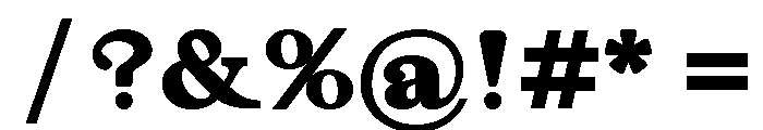 JLLimpetGranite Black Font OTHER CHARS