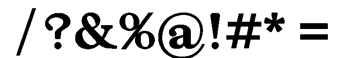 JLLimpetGranite ExtraBold Font OTHER CHARS