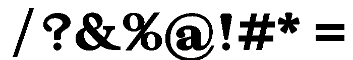 JLLimpetGranite Heavy Font OTHER CHARS