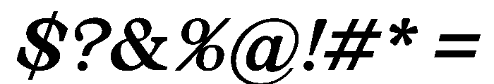 JLLimpetIntertidal Bold Font OTHER CHARS