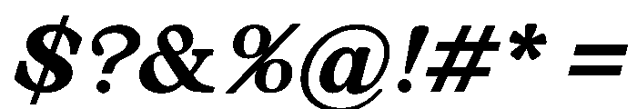 JLLimpetIntertidal ExtraBold Font OTHER CHARS