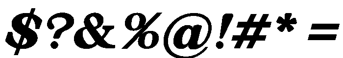 JLLimpetIntertidal Heavy Font OTHER CHARS
