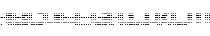 JLTicker Nine Font UPPERCASE