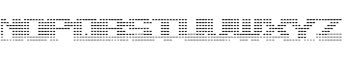 JLTicker Nine Font UPPERCASE