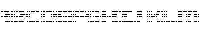 JLTicker1 Nine Font UPPERCASE