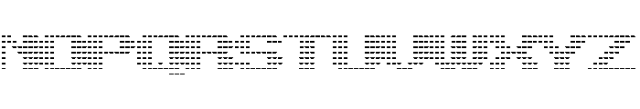 JLTicker1 Nine Font UPPERCASE
