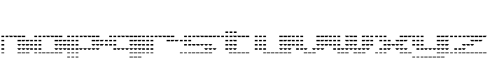 JLTicker1 Nine Font LOWERCASE