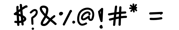 JM Handscript Font OTHER CHARS