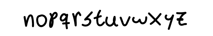 JM Handscript Font LOWERCASE