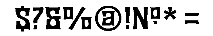 JMHBronze-Regular Font OTHER CHARS