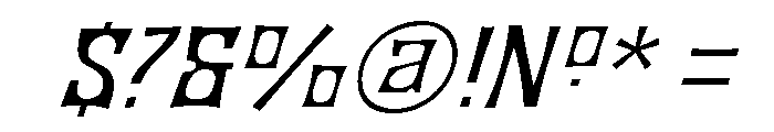 JMHBronzeFine-Italic Font OTHER CHARS