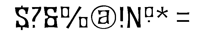 JMHBronzeFine-Regular Font OTHER CHARS