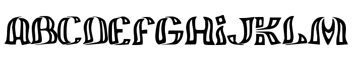 JMHFelizOut-Regular Font LOWERCASE