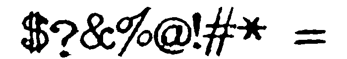 JMHHermes3000-Regular Font OTHER CHARS