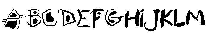 JMHPICASSOLITHOGRAPH1964-Regula Font UPPERCASE