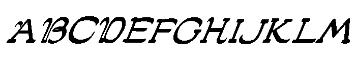 JMHPoudre-Italic Font UPPERCASE