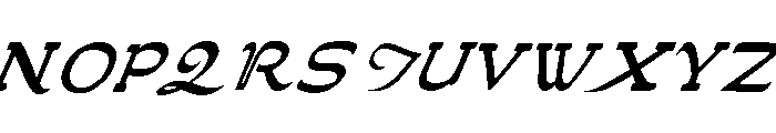 JMHPoudre-Italic Font UPPERCASE