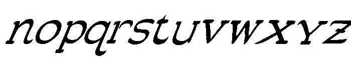 JMHPoudre-Italic Font LOWERCASE