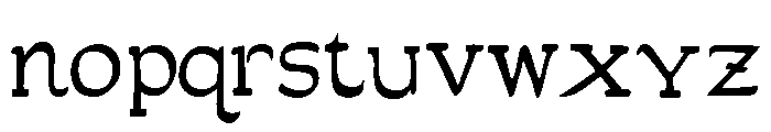 JMHPoudre-Regular Font LOWERCASE