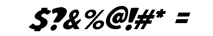 JMHROCAMBOLE-ExtraboldItalic Font OTHER CHARS