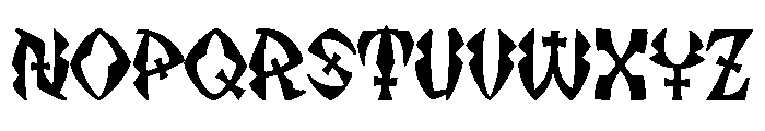 JMHStrigoiII-Regular Font UPPERCASE
