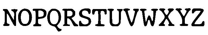 JMHTypewriterdry-Regular Font UPPERCASE