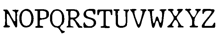 JMHTypewriterdry-Thin Font UPPERCASE