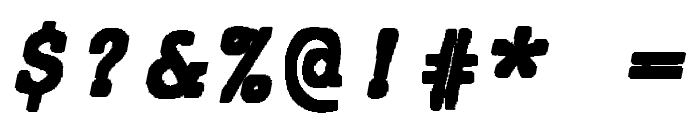 JMHTypewritermonoBlack-Italic Font OTHER CHARS