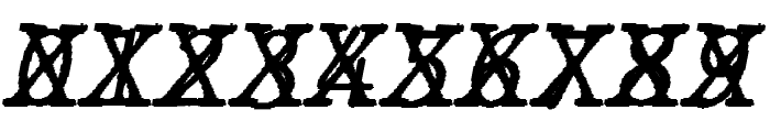 JMHTypewritermonoCross-Italic Font OTHER CHARS