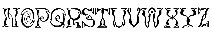 JMHVortice-Regular Font UPPERCASE