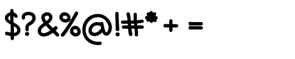 JM Handwritten Heavy Font OTHER CHARS