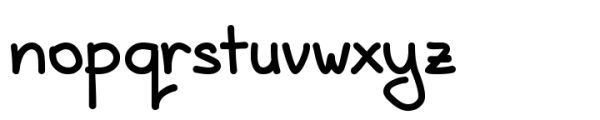 JM Handwritten Heavy Font LOWERCASE