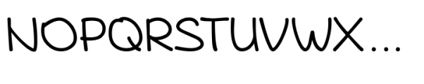 JM Handwritten Medium Font UPPERCASE