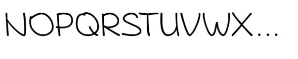 JM Handwritten Regular Font UPPERCASE