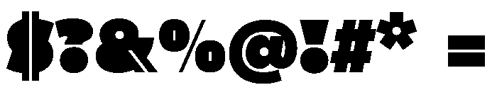 Joc Display Font OTHER CHARS