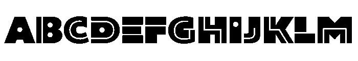 Joc Display Font UPPERCASE