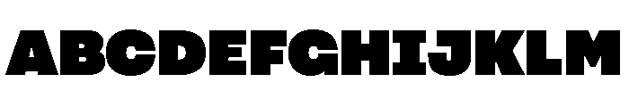 Joc Heavy Font UPPERCASE