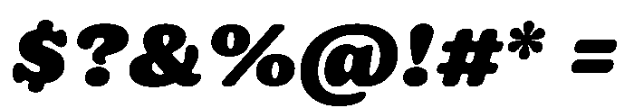 Jovie Black Italic Font OTHER CHARS