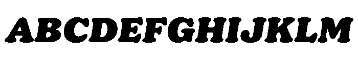 Jovie Black Italic Font UPPERCASE