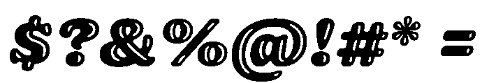 Jovie Glow Black Italic Font OTHER CHARS