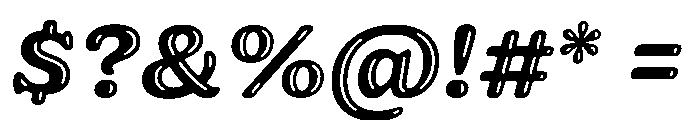 Jovie Glow Bold Italic Font OTHER CHARS