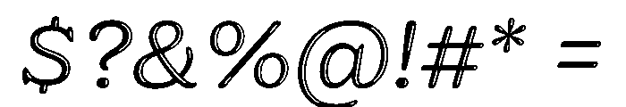 Jovie Glow Italic Font OTHER CHARS