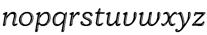 Jovie Glow Italic Font LOWERCASE