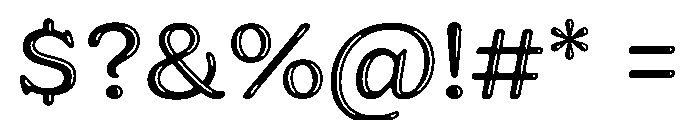Jovie Glow Medium Font OTHER CHARS