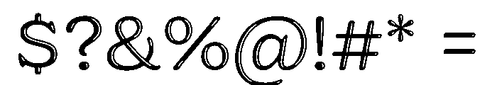 Jovie Glow Regular Font OTHER CHARS